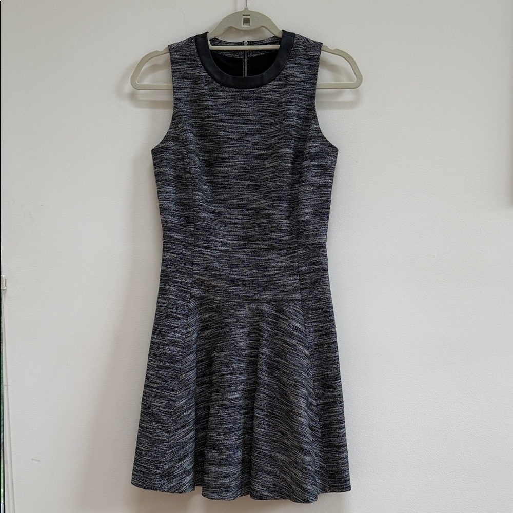Madewell Black and Gray Mini Dress